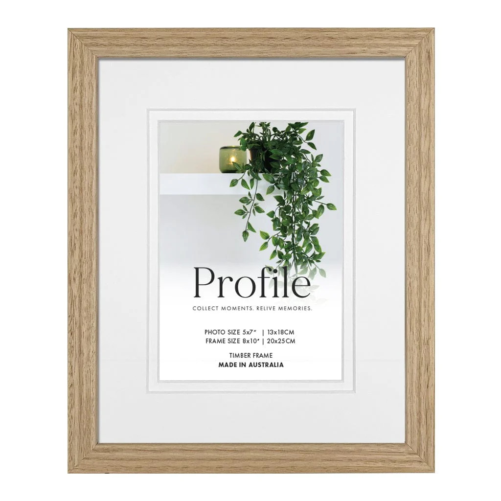 Gallery Box Victorian Ash Natural Oak Timber Photo Frame