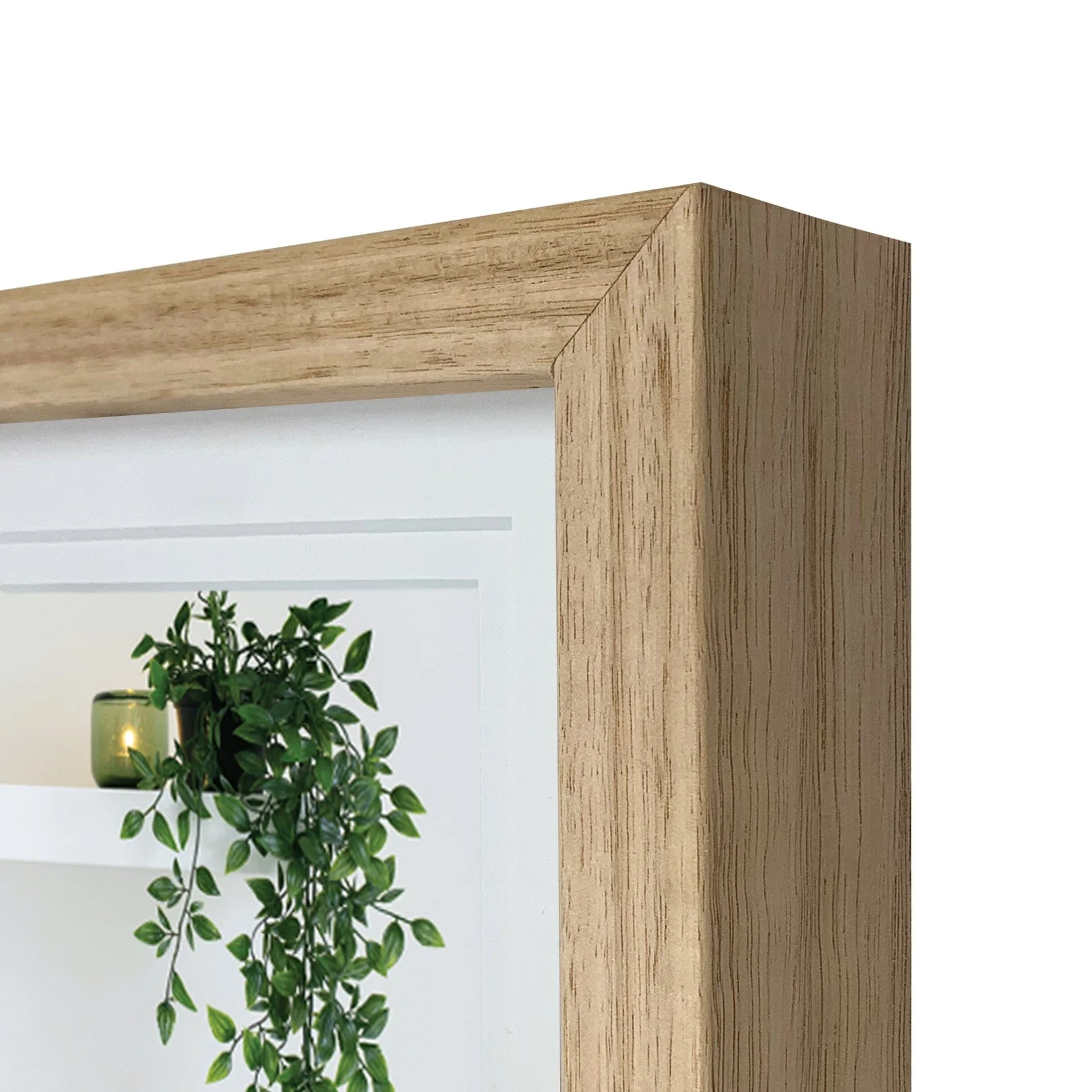 Gallery Box Victorian Ash Natural Oak Timber Photo Frame - Image 2