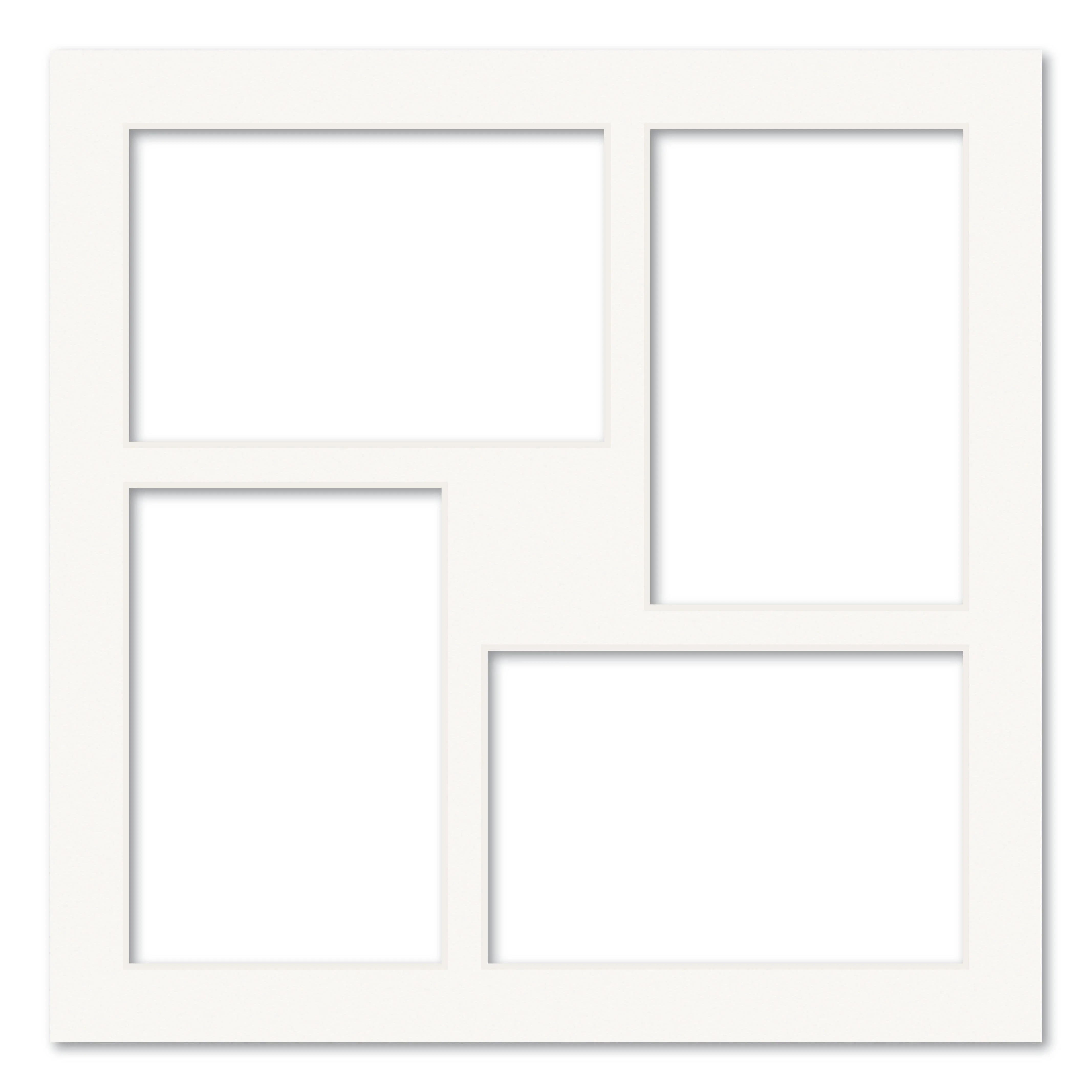 4 Window (4 x 6in) Square Collage Photo Mat Board - Image 2