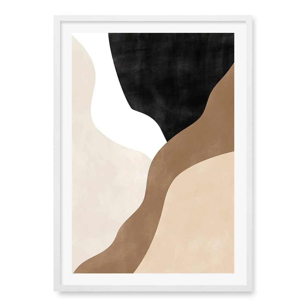 Beige And Brown 1 Abstract Wall Art Print - Image 11