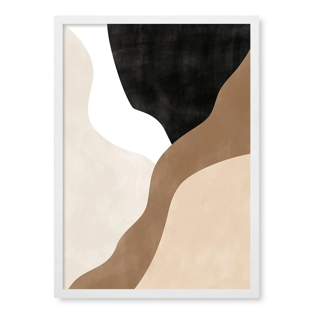 Beige And Brown 1 Abstract Wall Art Print - Image 19