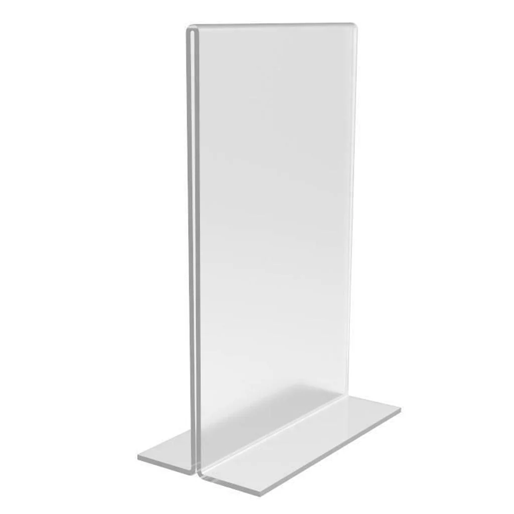 Acrylic Display T-Frame Photo & Sign Holders - Image 2
