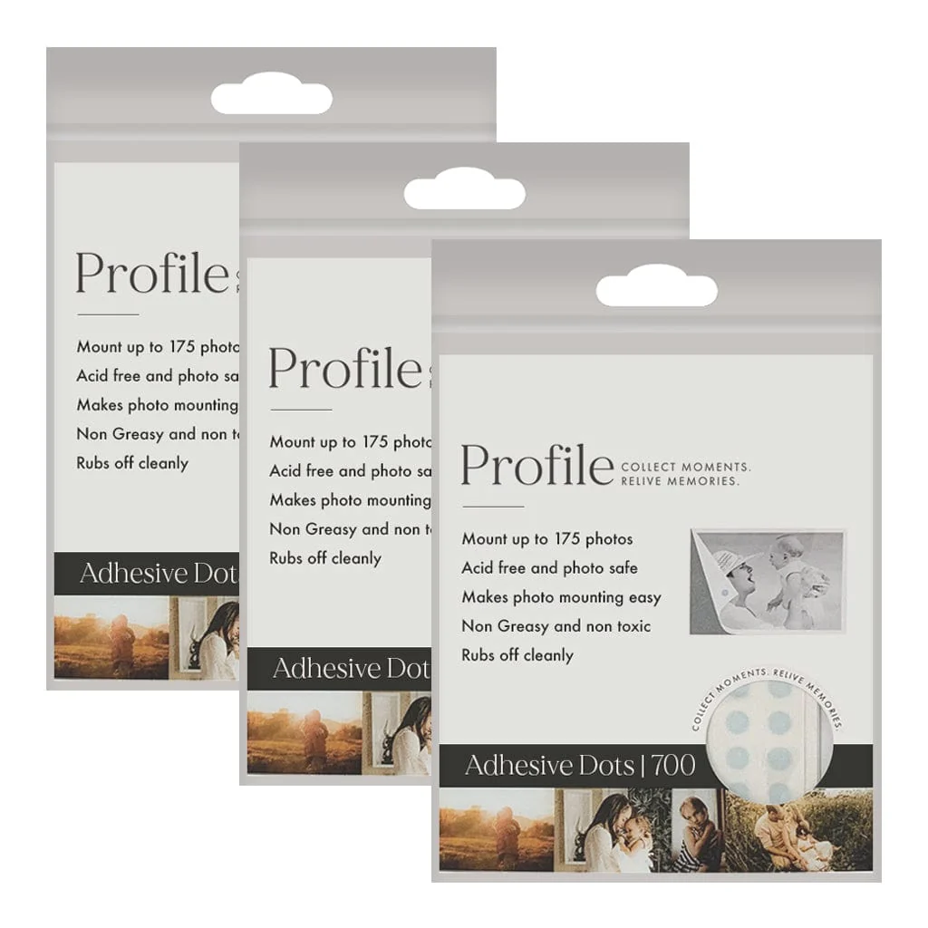 Profile Adhesive Removable Magic Dots 700pk (Bulk 3 Pack Bundle)