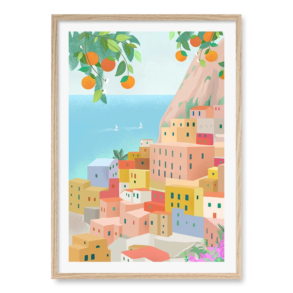 Amalfi Modern Wall Art Print by Petra Lizde - Image 12