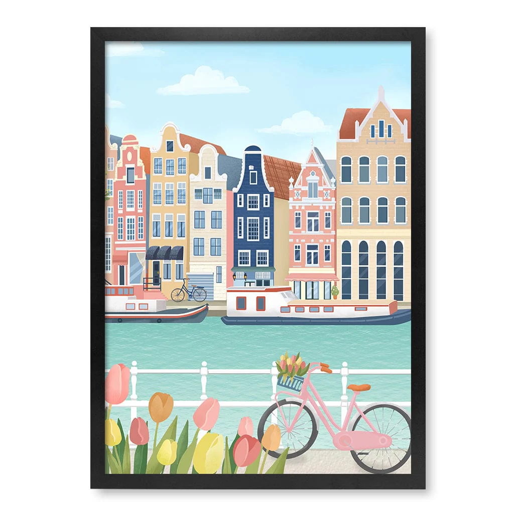 Amsterdam City Modern Wall Art Print by Petra Lizde - Image 17