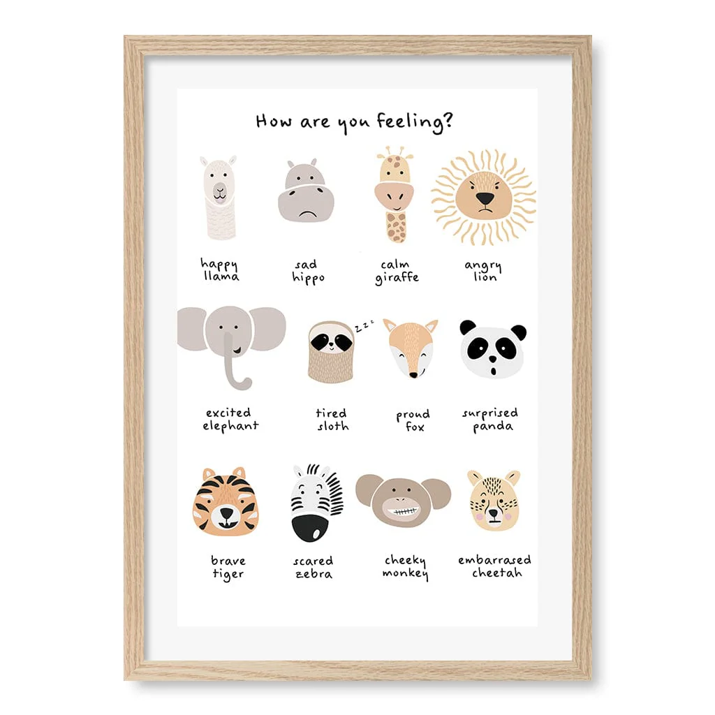 Animal Emotions Kids Wall Art Print - Image 14