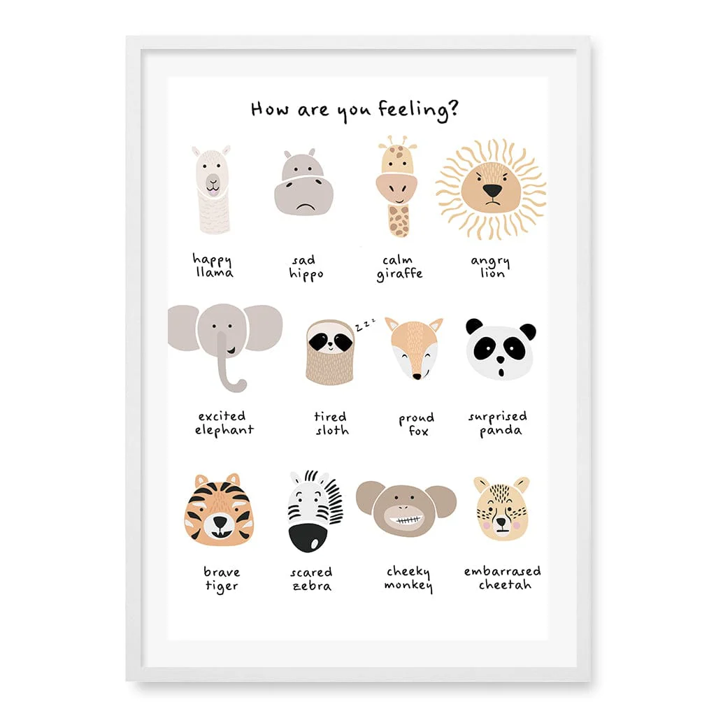 Animal Emotions Kids Wall Art Print - Image 21