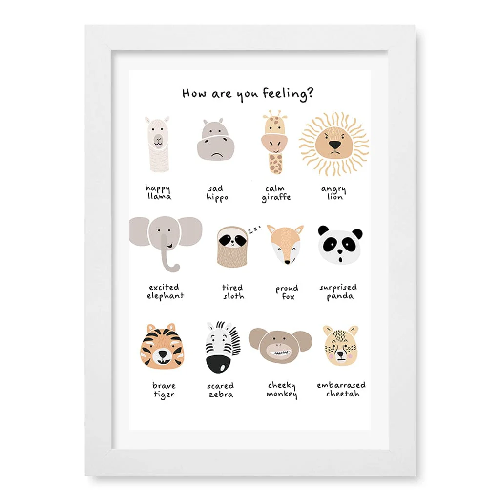 Animal Emotions Kids Wall Art Print - Image 24