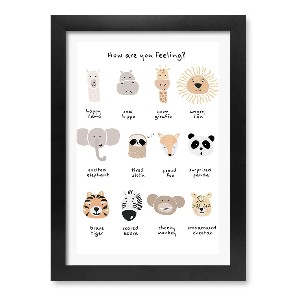Animal Emotions Kids Wall Art Print - Image 32
