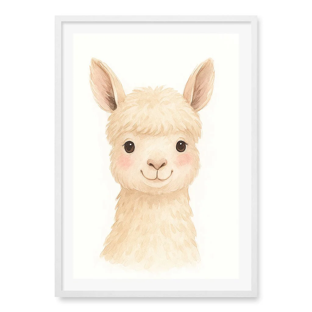 Animal Friends Alpaca Children's Wall Art Print - Image 21