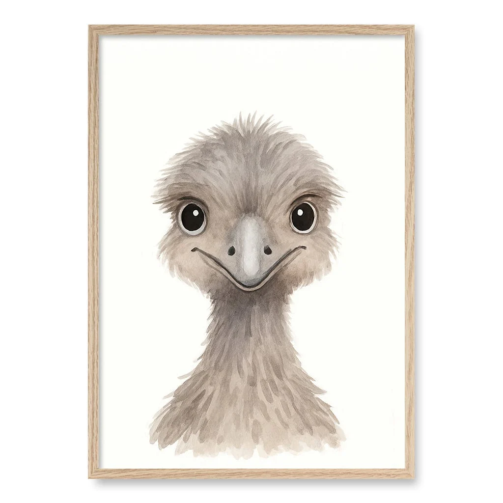 Animal Friends Emu Children's Wall Art Print - Image 10