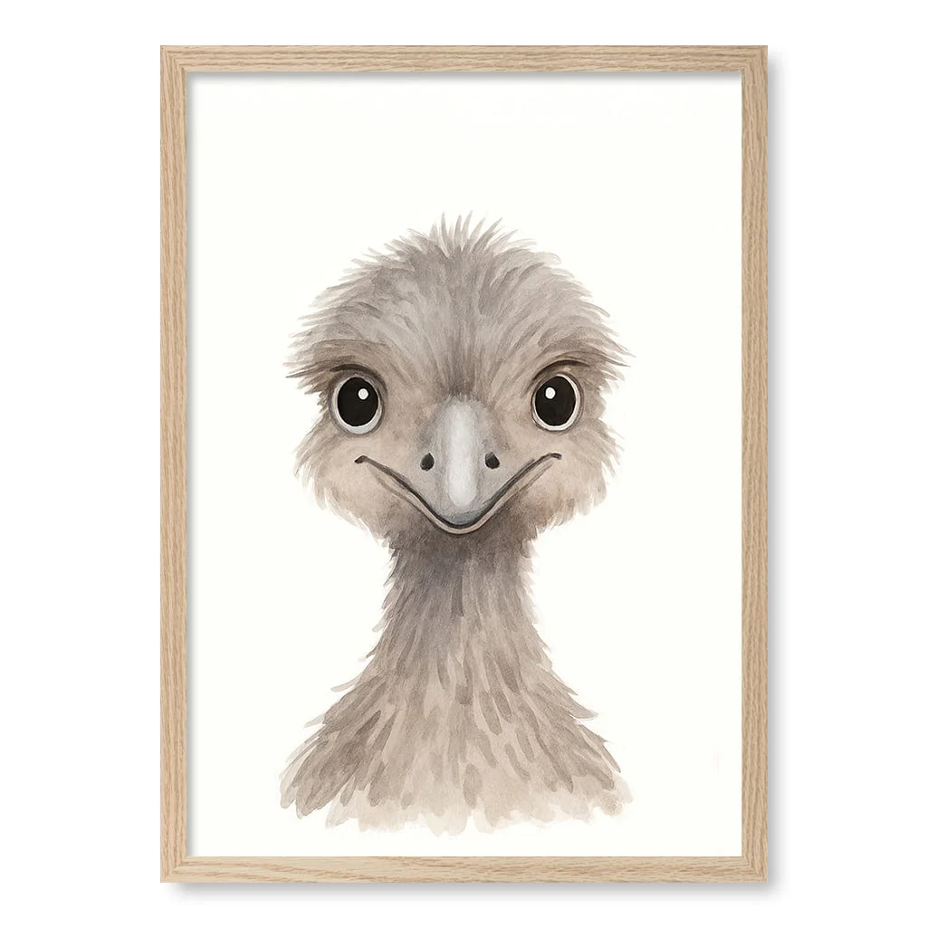 Animal Friends Emu Children's Wall Art Print - Image 11