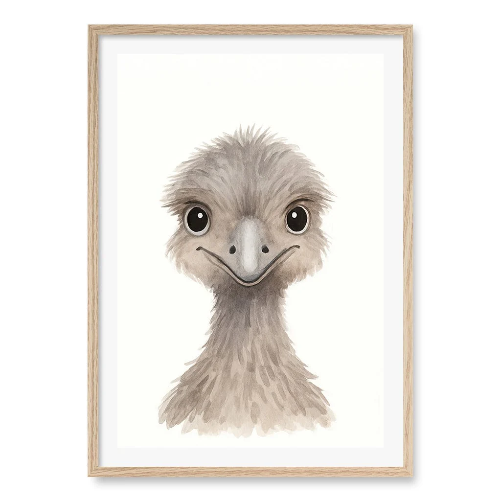 Animal Friends Emu Children's Wall Art Print - Image 13