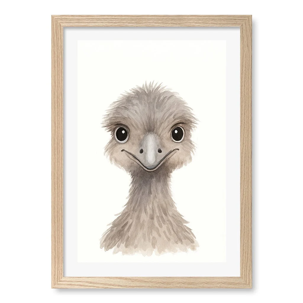 Animal Friends Emu Children's Wall Art Print - Image 15