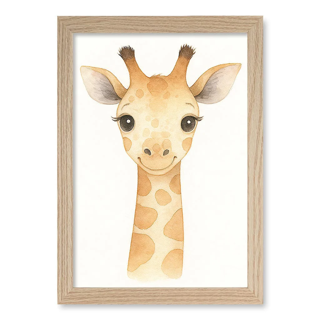 Animal Friends Giraffe Children's Wall Art Print - Image 12