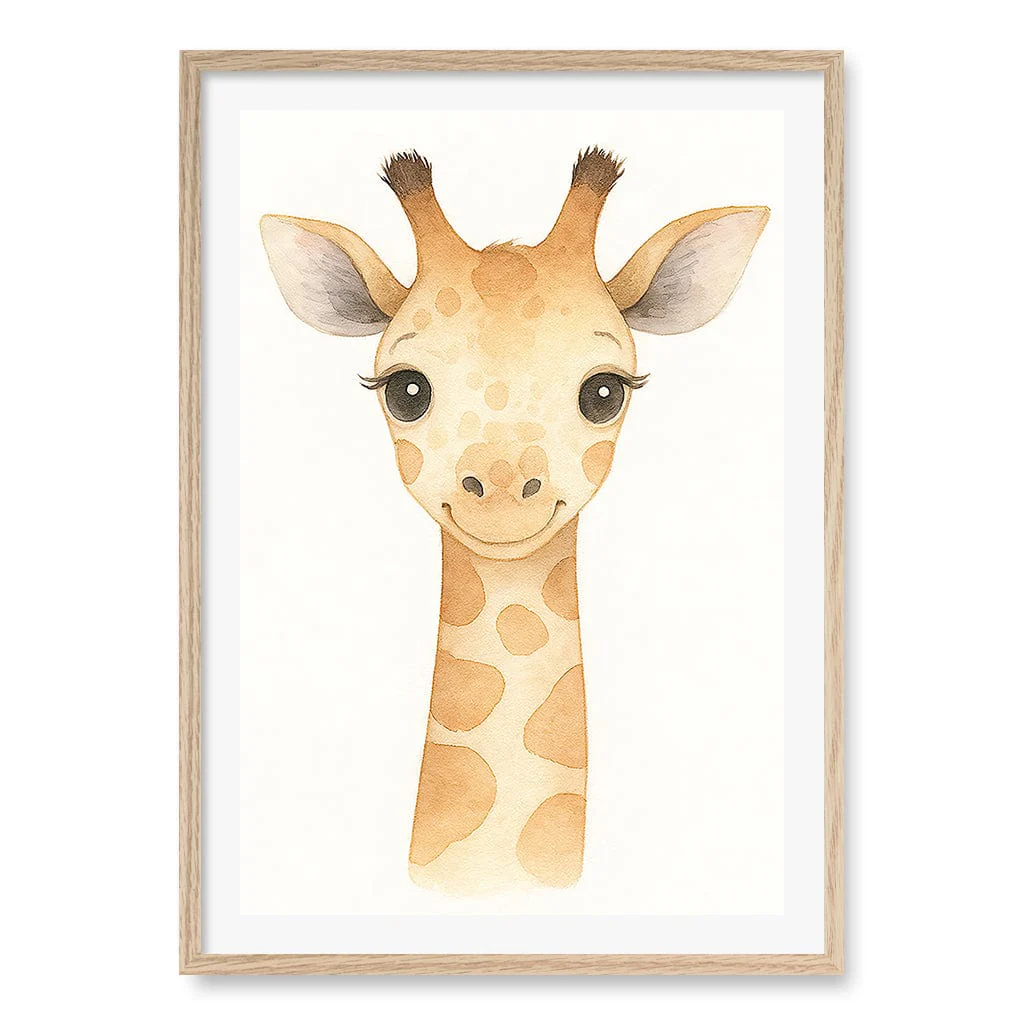Animal Friends Giraffe Children's Wall Art Print - Image 13