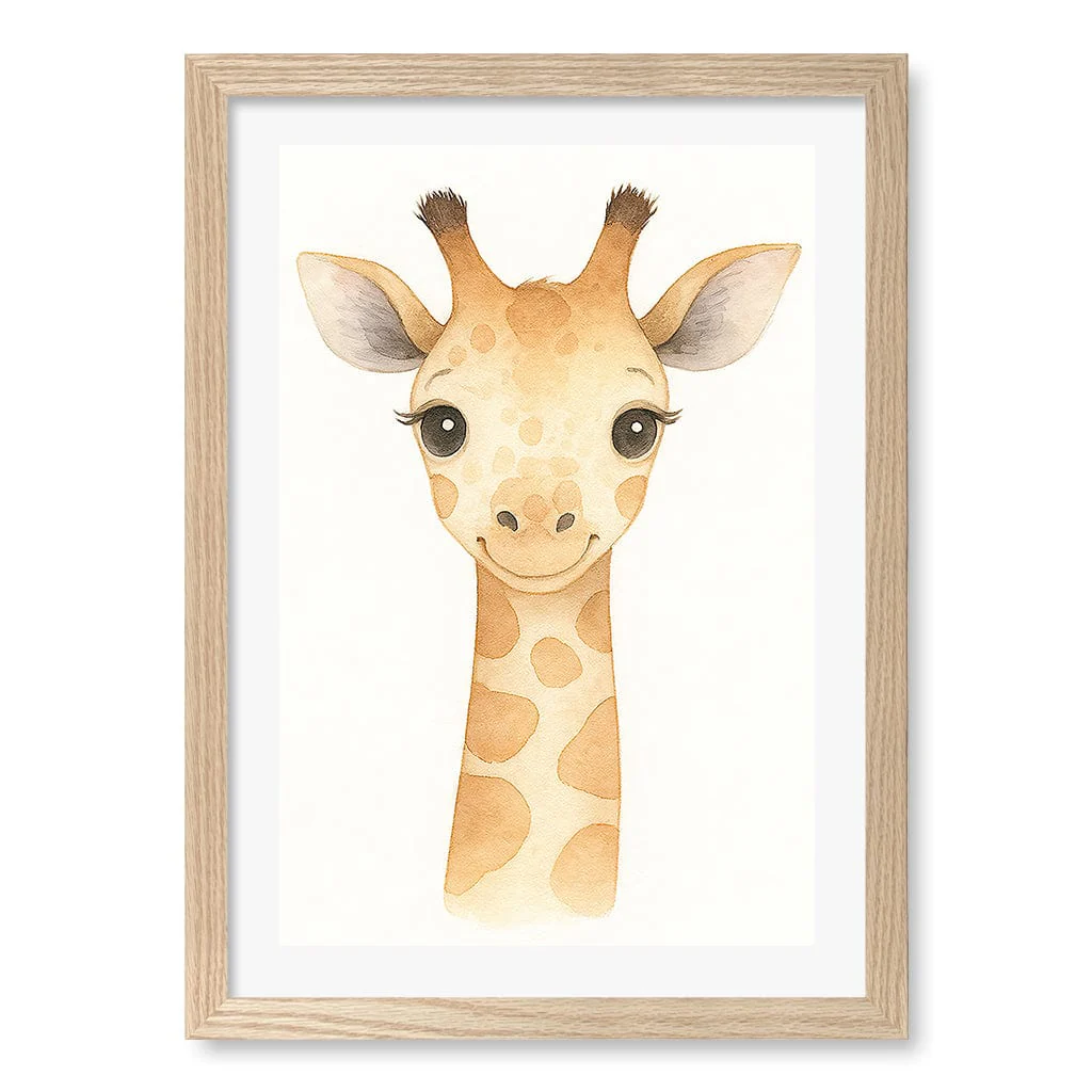 Animal Friends Giraffe Children's Wall Art Print - Image 15