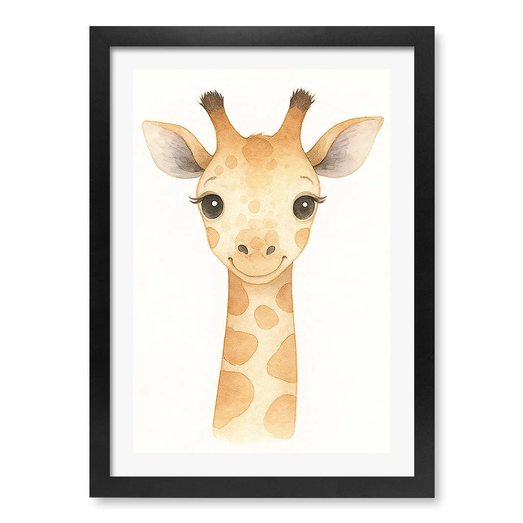 Animal Friends Giraffe Children's Wall Art Print - Image 31