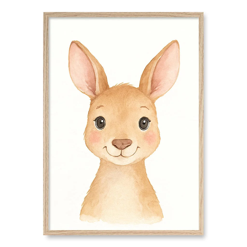 Animal Friends Kangaroo Children's Wall Art Print - Image 10