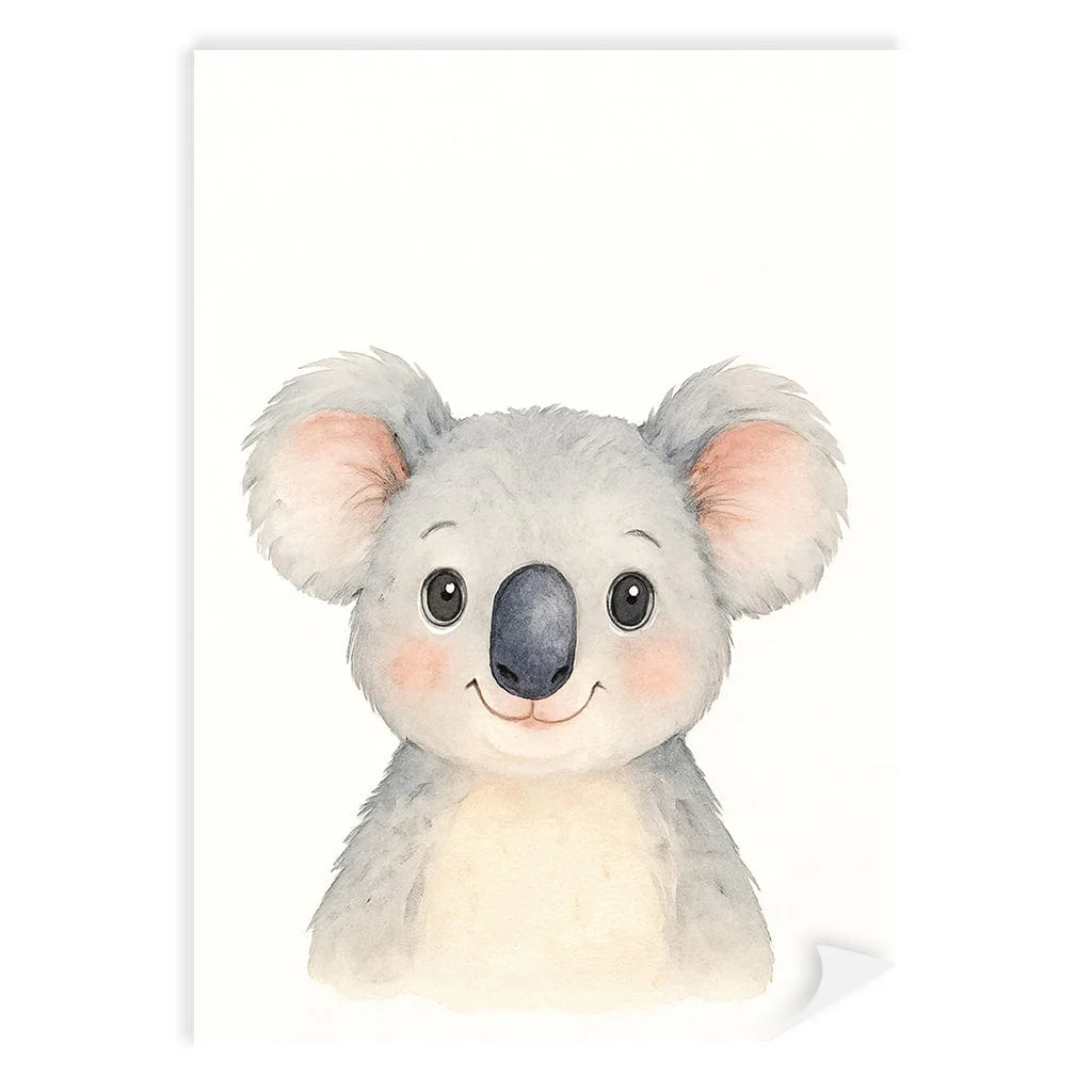 Animal Friends Koala Wall Children's Art Print - Image 9