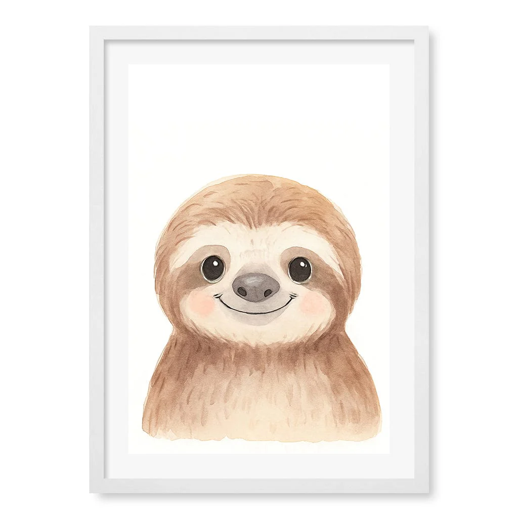 Animal Friends Sloth Children's Wall Art Print - Image 22