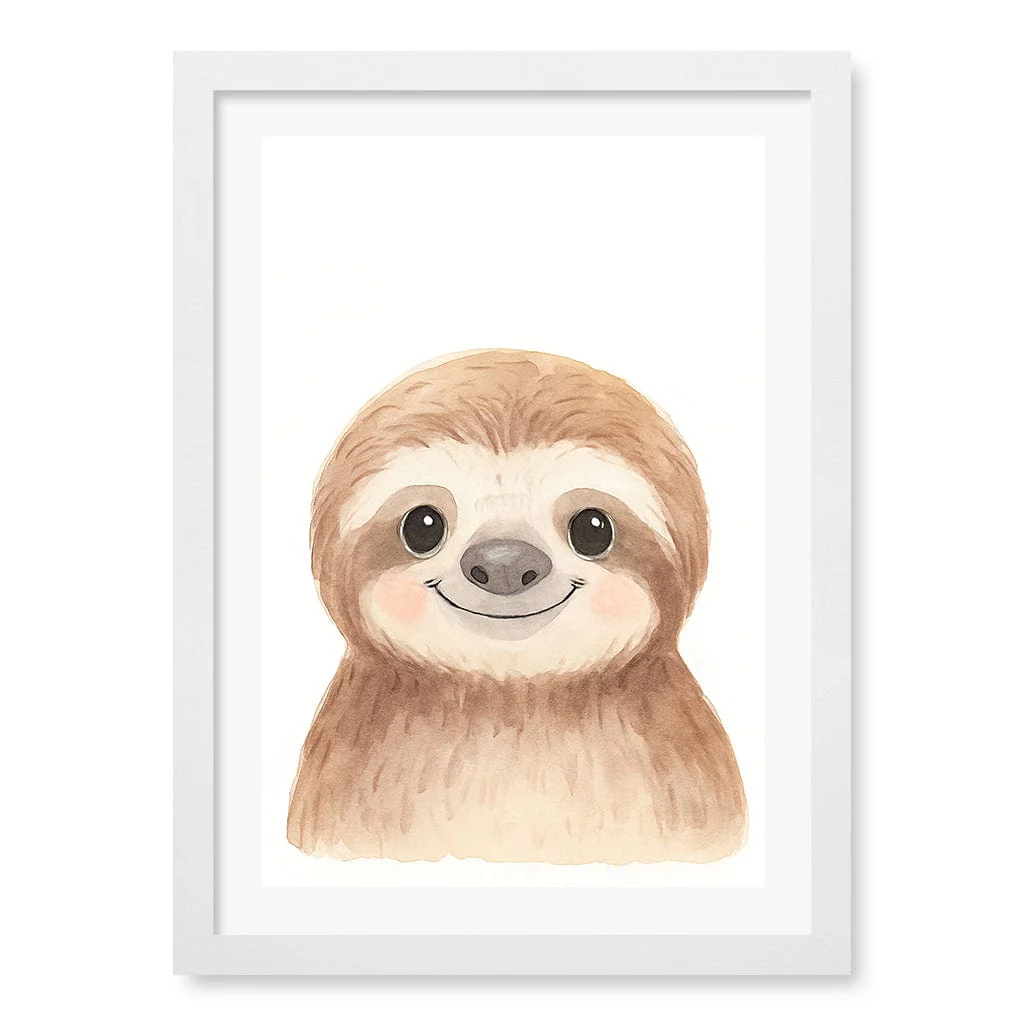 Animal Friends Sloth Children's Wall Art Print - Image 23
