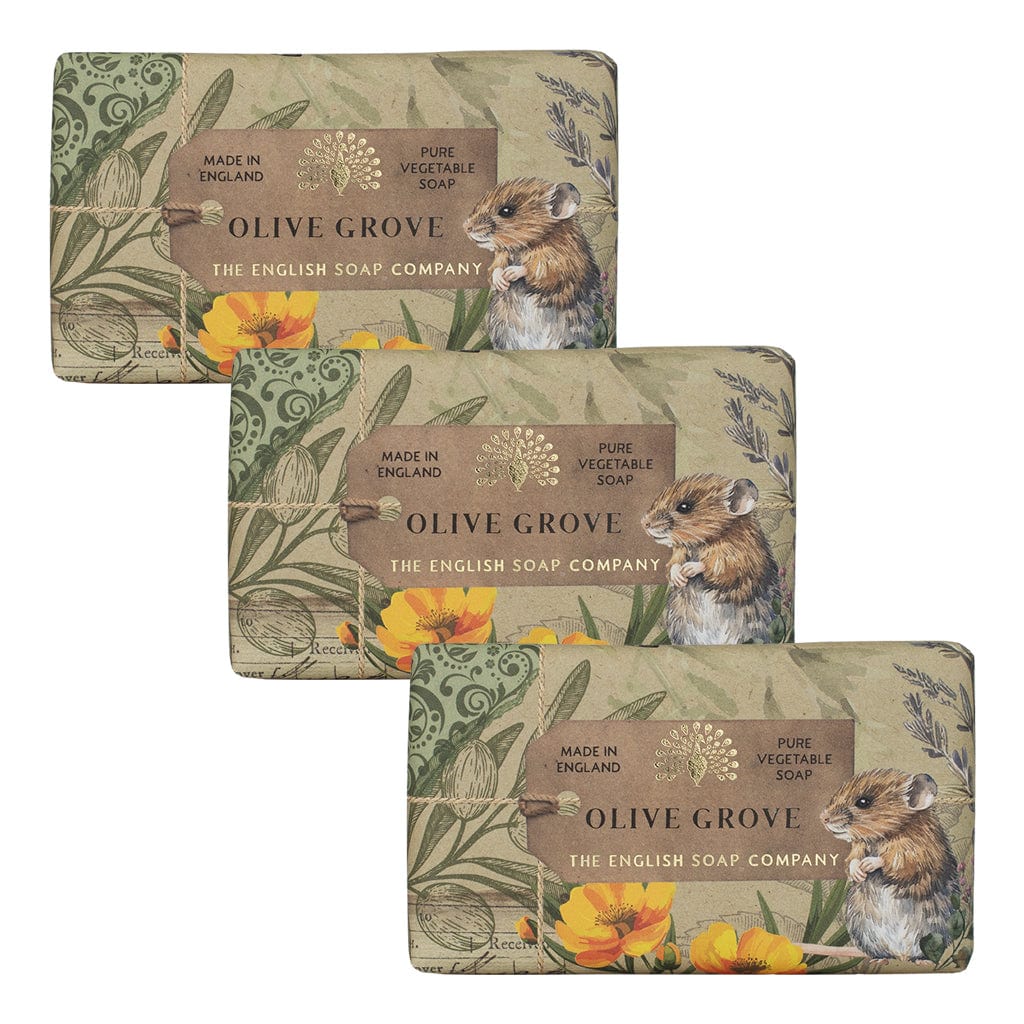 Anniversary Olive Oil Soap Bar Bundle Pack (3 x 190g) – The English Soap Company