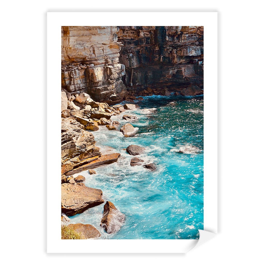 Aqua Rocks 1 Diamond Bay Reserve Wall Art Print - Image 10
