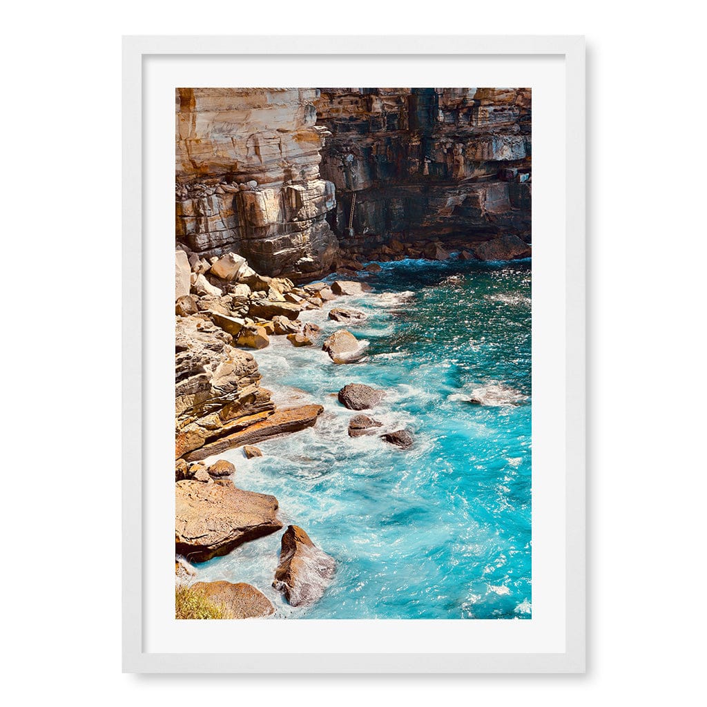 Aqua Rocks 1 Diamond Bay Reserve Wall Art Print - Image 23