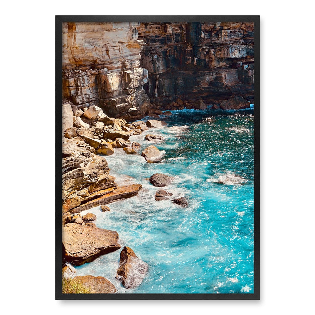 Aqua Rocks 1 Diamond Bay Reserve Wall Art Print - Image 34