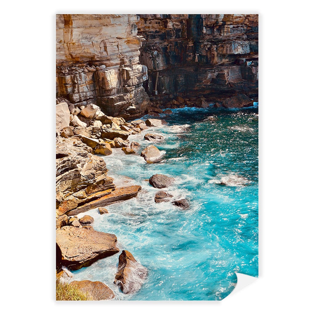 Aqua Rocks 1 Diamond Bay Reserve Wall Art Print - Image 9