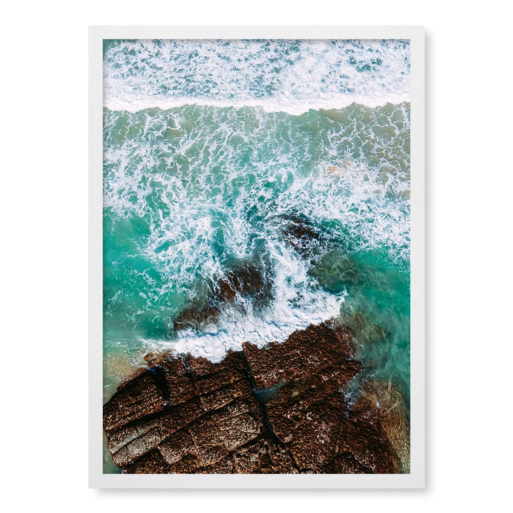 Aqua Rocks 3 Point Cartwright Wall Art Print - Image 24