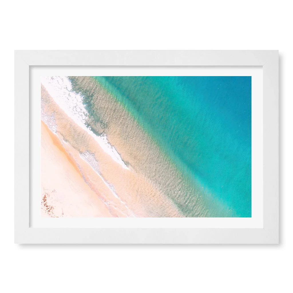 Aqua Sands 1 Putty Beach Wall Art Print - Image 11