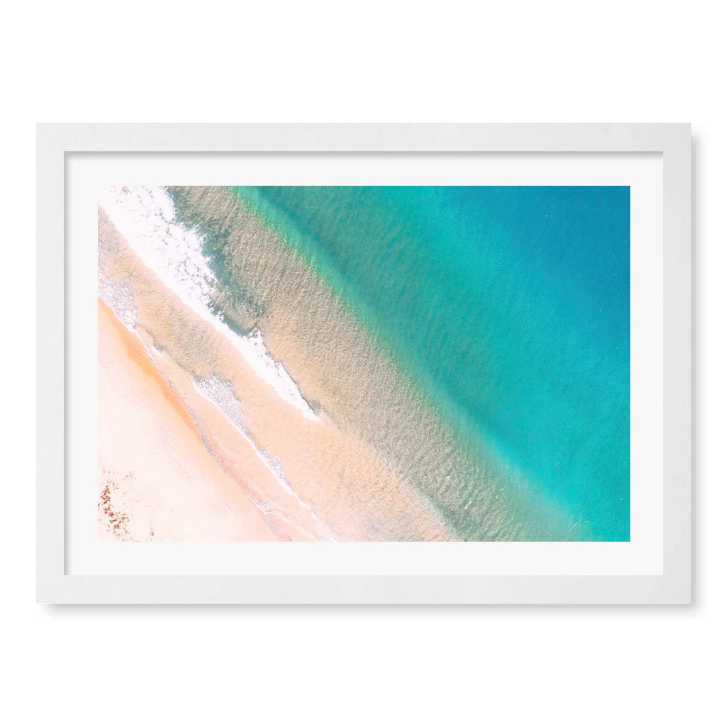 Aqua Sands 1 Putty Beach Wall Art Print - Image 17