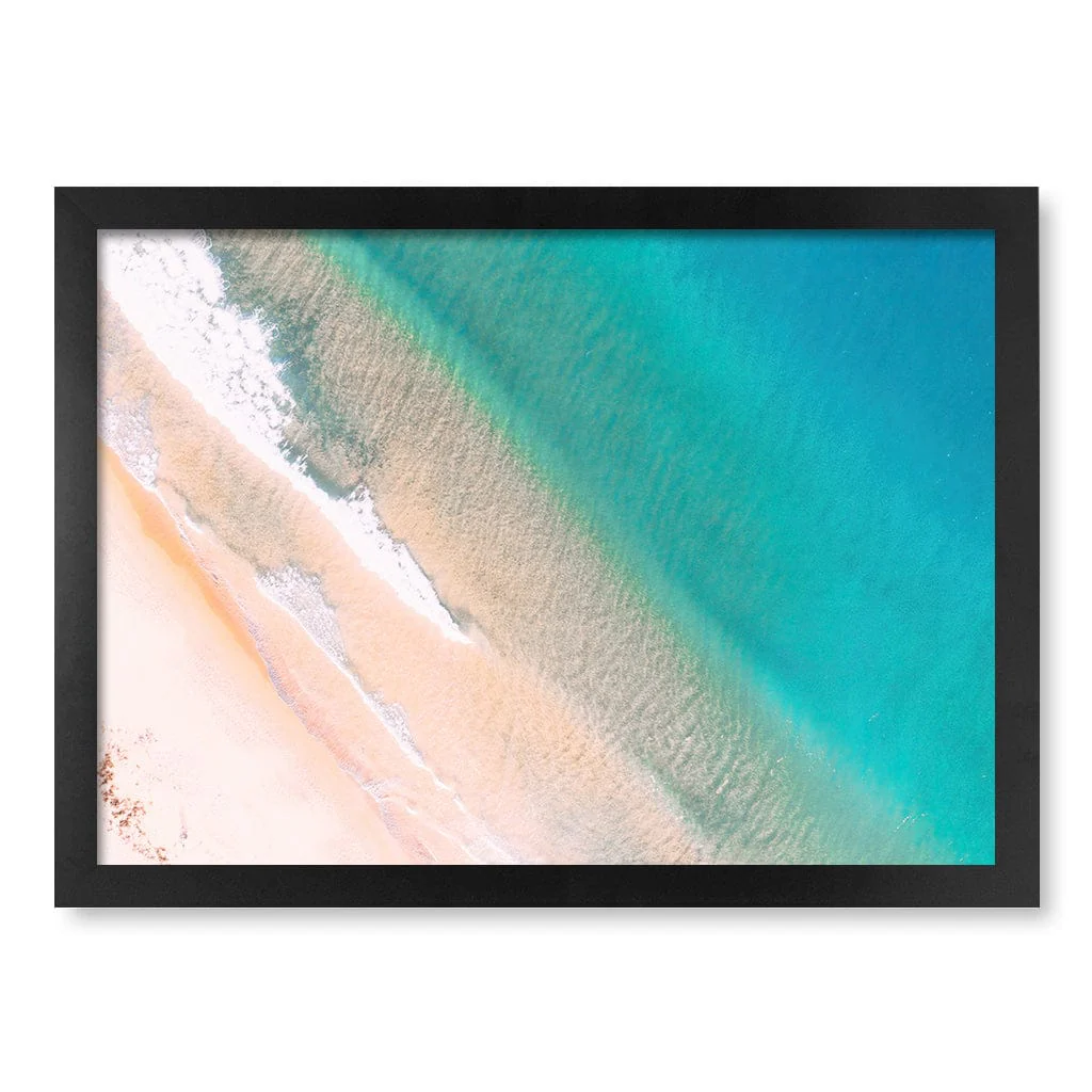 Aqua Sands 1 Putty Beach Wall Art Print - Image 22