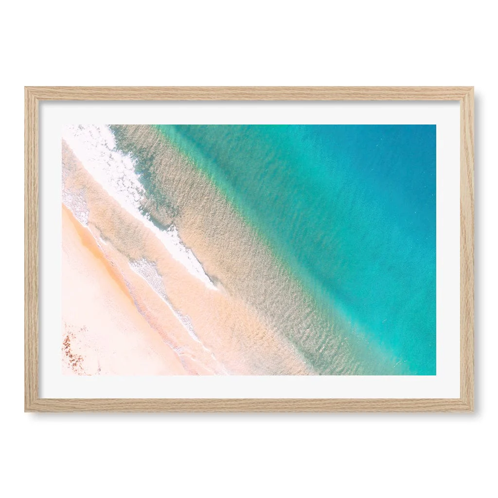 Aqua Sands 1 Putty Beach Wall Art Print - Image 25