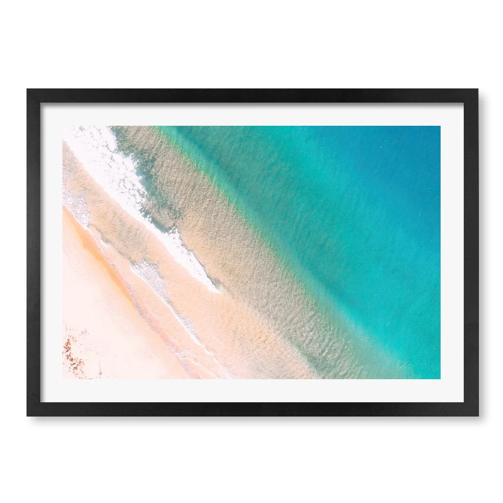Aqua Sands 1 Putty Beach Wall Art Print - Image 27