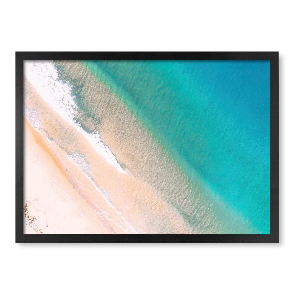 Aqua Sands 1 Putty Beach Wall Art Print - Image 28