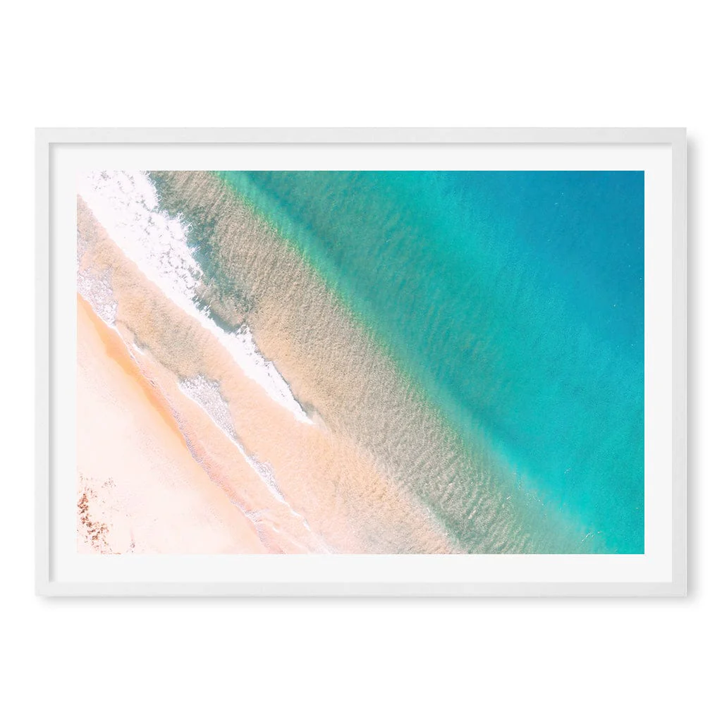 Aqua Sands 1 Putty Beach Wall Art Print - Image 29