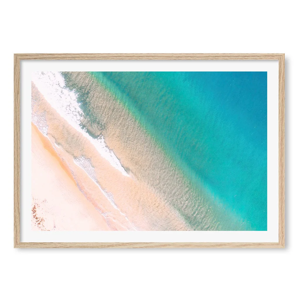 Aqua Sands 1 Putty Beach Wall Art Print - Image 31