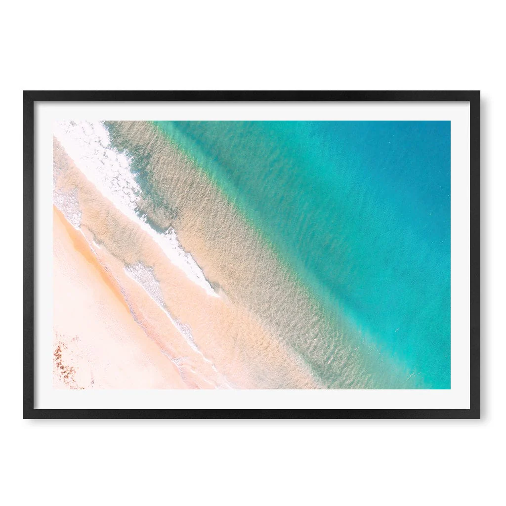 Aqua Sands 1 Putty Beach Wall Art Print - Image 33