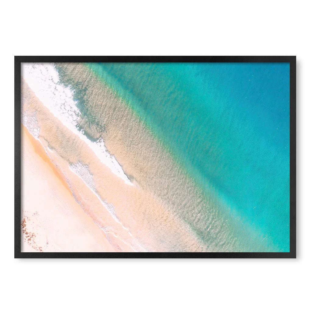 Aqua Sands 1 Putty Beach Wall Art Print - Image 34