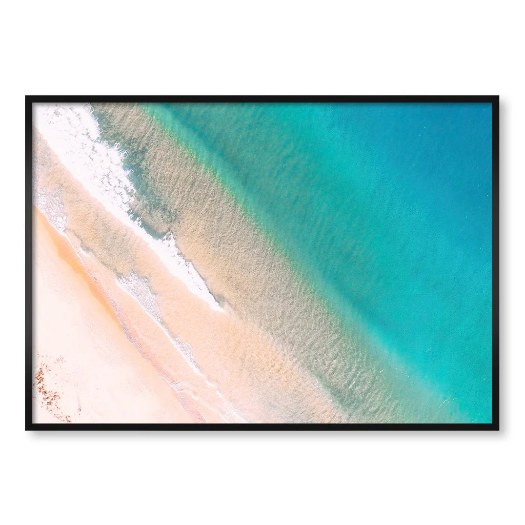 Aqua Sands 1 Putty Beach Wall Art Print - Image 39