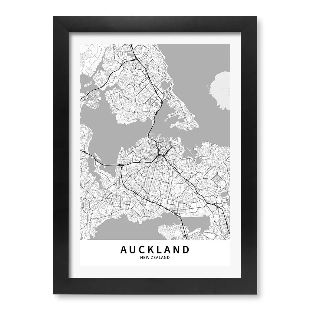 Auckland City Map Print - Auckland Map Wall Art - Image 14