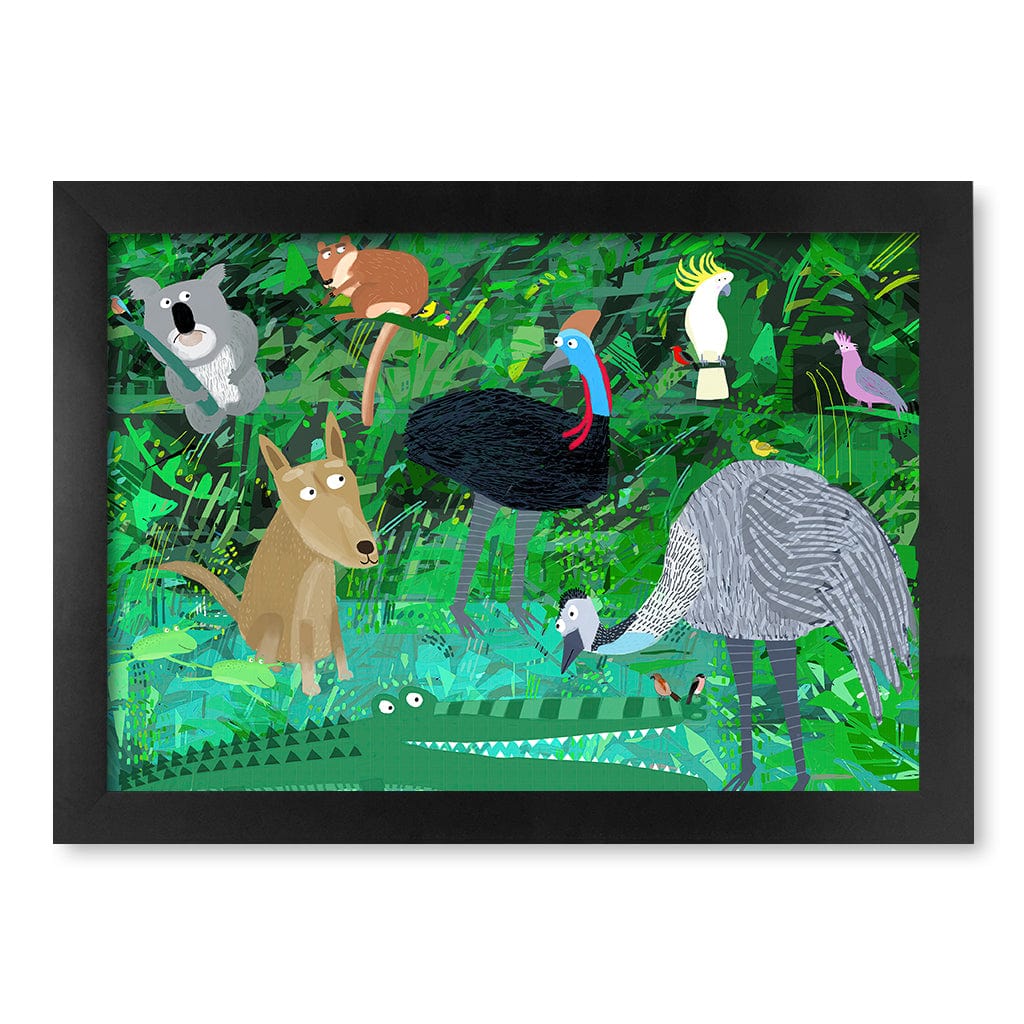 Australian Animals in the Jungle Wall Art Print - Image 15