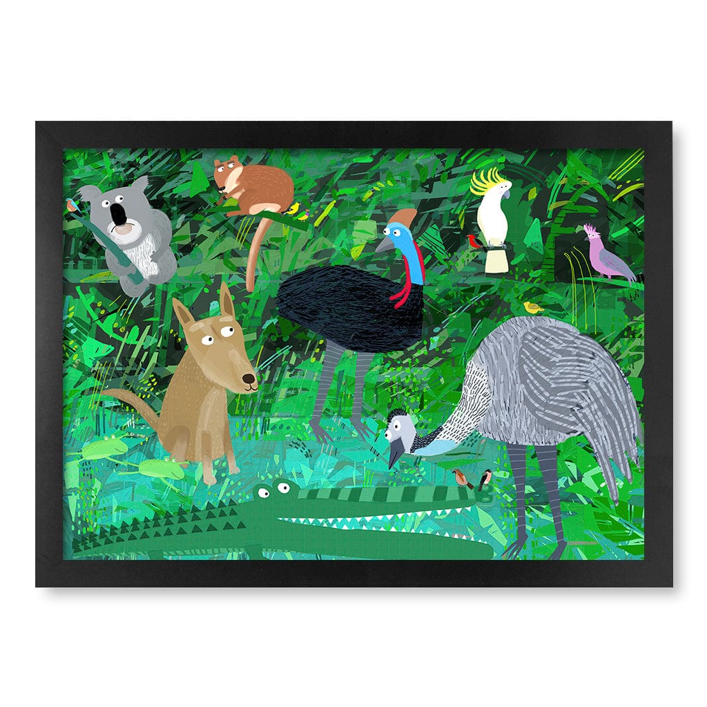 Australian Animals in the Jungle Wall Art Print - Image 20