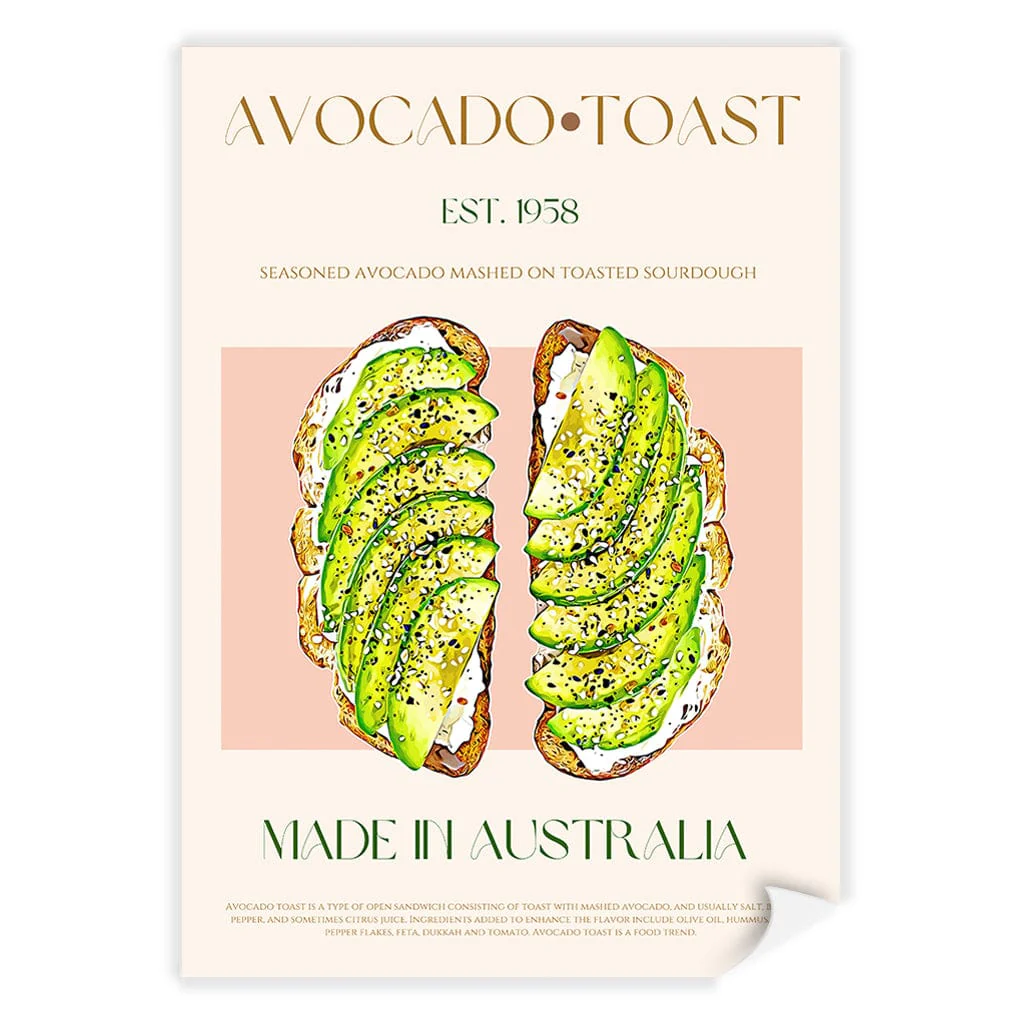 Avocado On Toast Modern Wall Art Print - Image 15