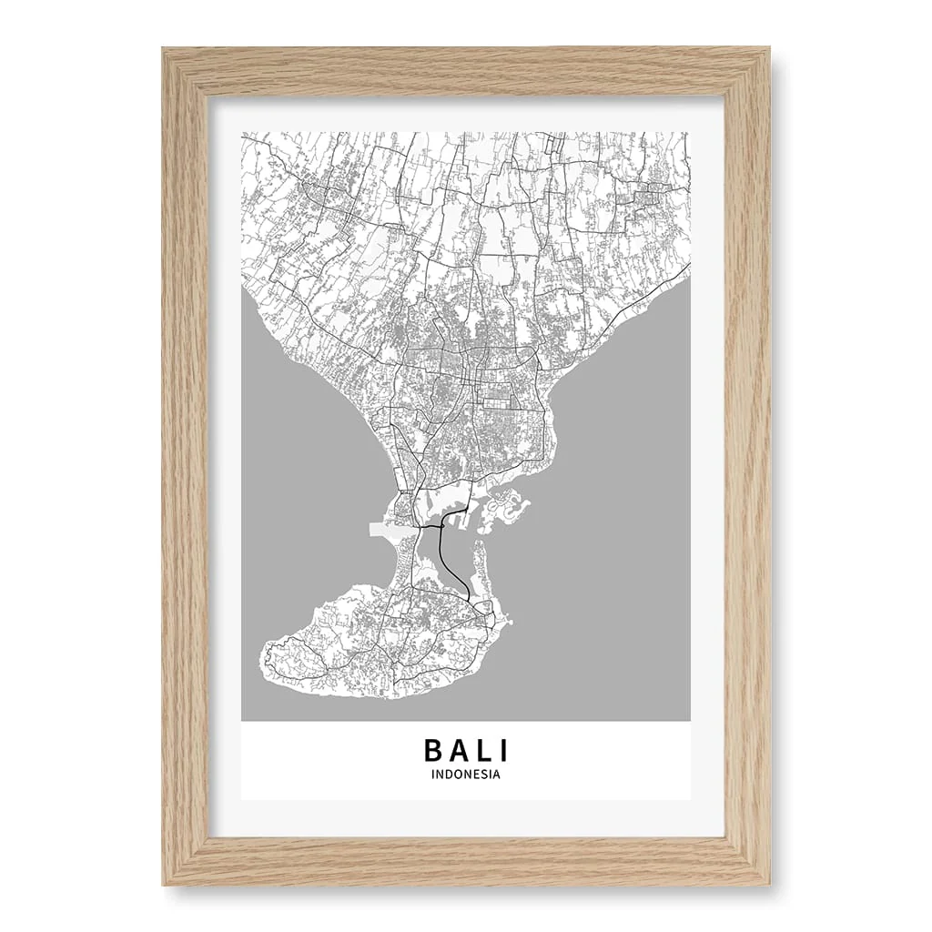 Bali Map Print - Bali Map Wall Art - Image 12
