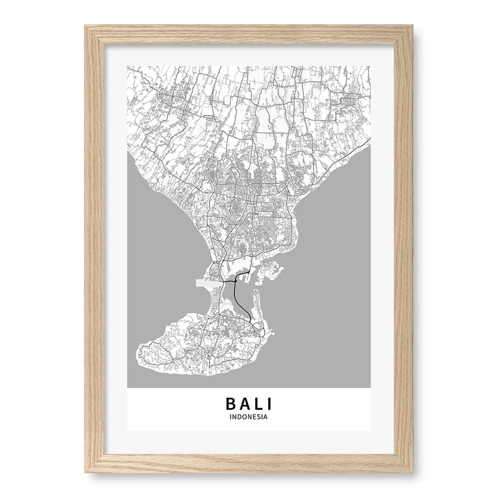 Bali Map Print - Bali Map Wall Art - Image 18