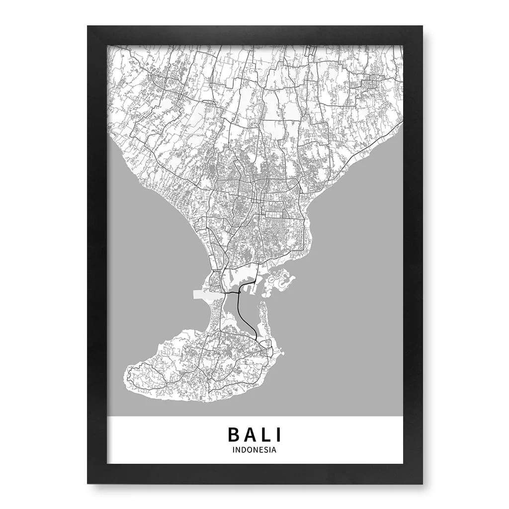 Bali Map Print - Bali Map Wall Art - Image 21